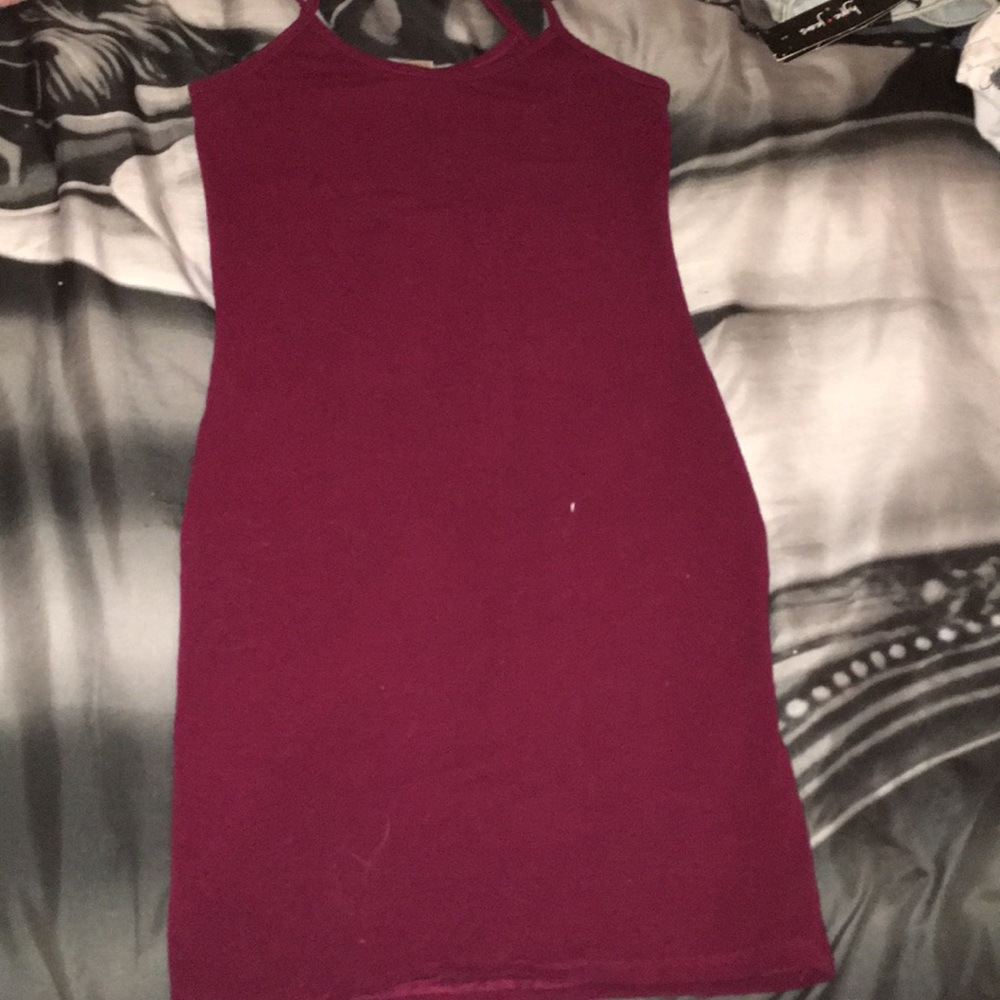 Maroon tight dress